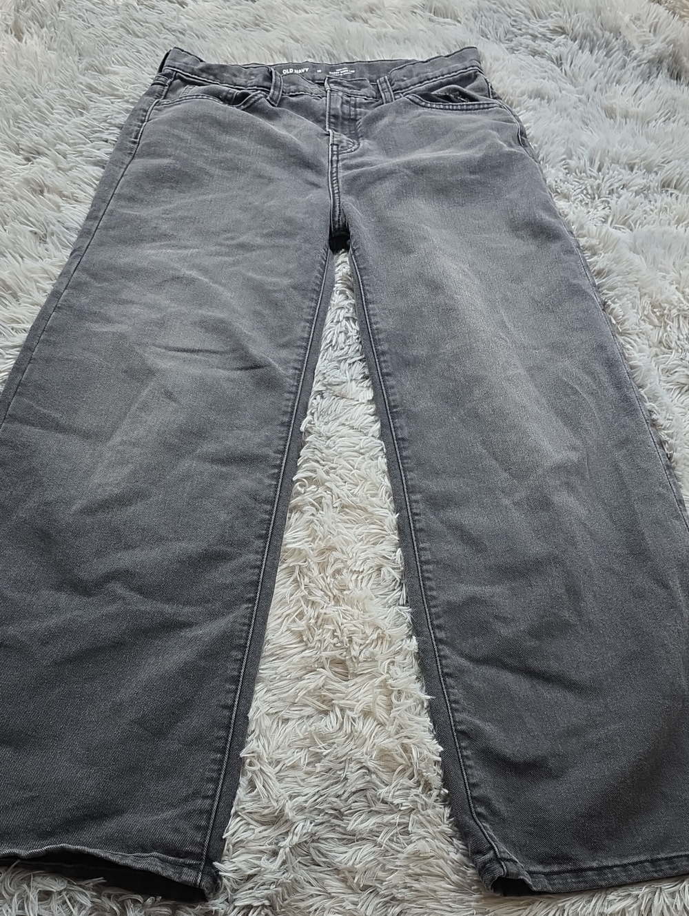 Old Navy Gray Wide-Leg Jeans